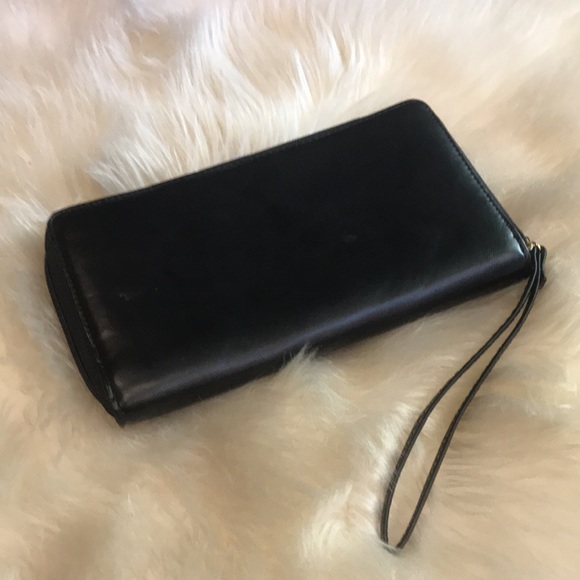 Borgasets Leather Organizer Clutch Zip Wallet - Picture 3 of 8